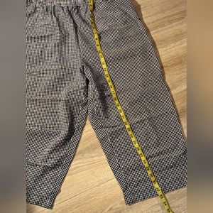 Navy Blue and White Capri Pants by Bechamel